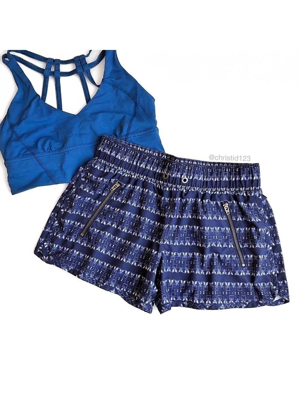 Athleta Ikat Stripe Sway Shorts